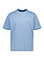 T-Shirt, Baumwolle, blau - blau
