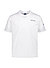 T-Shirt mit Rückenprint, Baumwolle, weiß - weiß