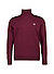 Rollkragenpullover, Wolle-Baumwolle, bordeaux - bordeaux