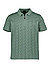 Zip-Polo Mirror, Relaxed Fit, Baumwolle, grün - grün