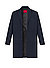 Mantel Malte, Wolle, dunkelblau - dunkelblau