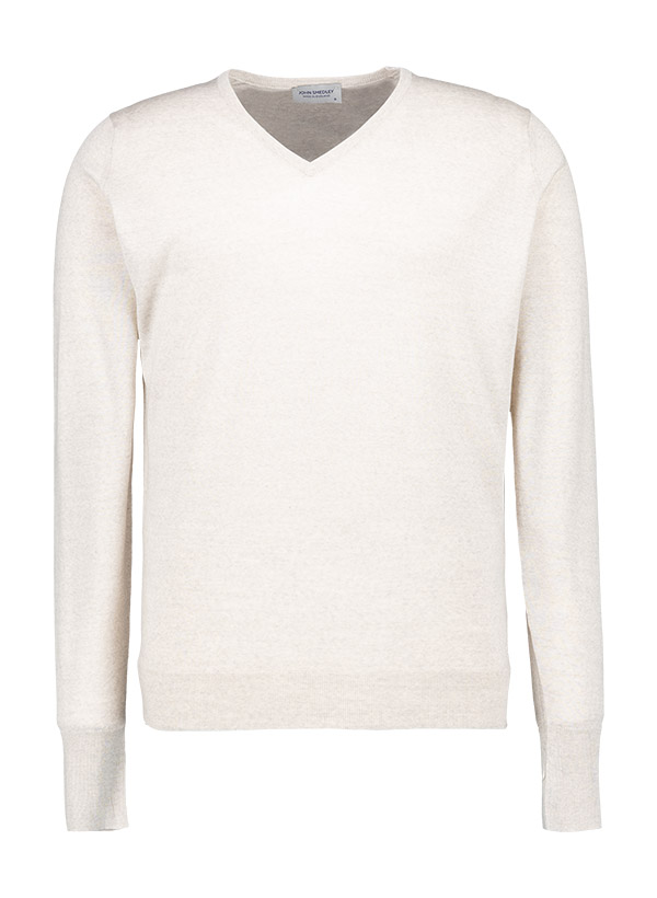 John Smedley V-Pullover Bobby/grey fleece