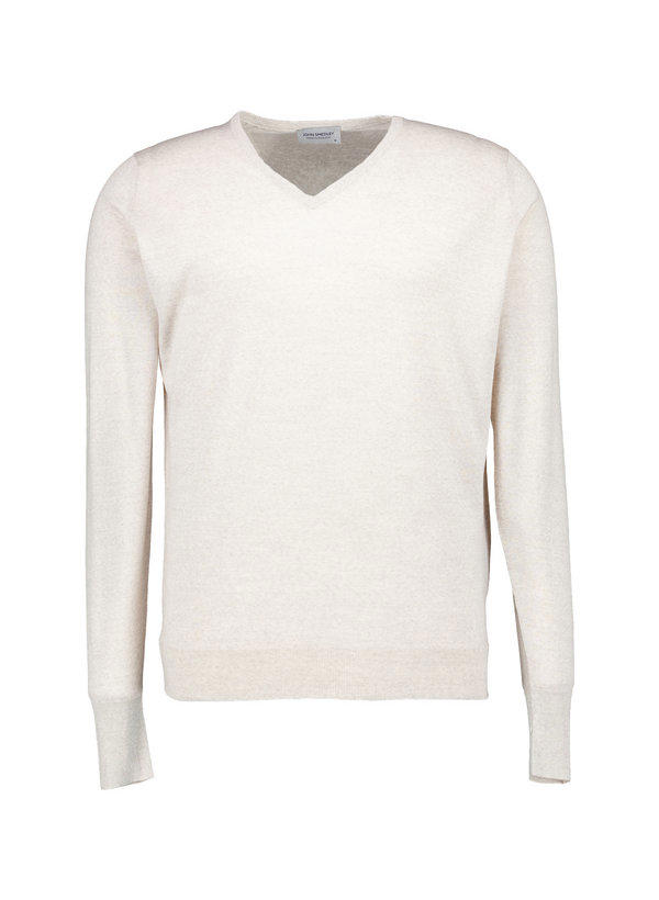 John Smedley V-Pullover Bobby/grey fleece