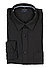 Hemd, Regular Fit, Baumwolle, schwarz - schwarz