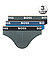 Slips, Baumwoll-Stretch, oliv-blau-schwarz - oliv-blau-schwarz