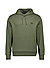 Hoodie, Baumwolle, dunkelgrün - dunkelgrün-schwarz