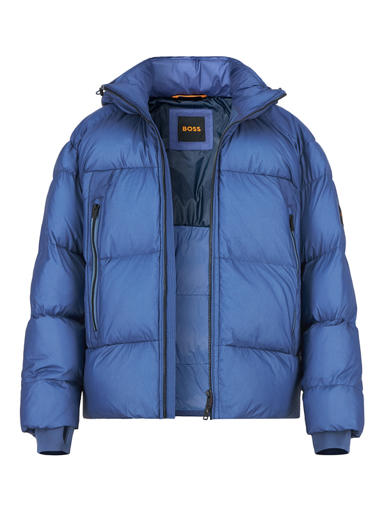 Steppjacke Orbok, Mikrofaser wasserabweisend, blau