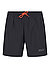 Badeshorts, Mikrofaser, schwarz - schwarz