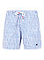 Badeshorts, Relaxed Fit, Mikrofaser, hellblau gestreift - hellblau