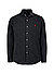 Hemd, Custom Fit, Cord, schwarz - schwarz