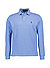 Polo-Shirt, Custom Slim Fit, Baumwoll-Piqué, blau meliert - blau