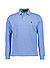 Polo-Shirt, Custom Slim Fit, Baumwoll-Piqué, blau meliert - blau