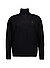 Rollkragenpullover, Wolle, schwarz - schwarz