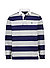 Polo-Shirt, Classic Fit, Baumwoll-Jersey, blau-grau gestreift - blau-grau