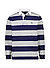 Polo-Shirt, Classic Fit, Baumwoll-Jersey, blau-grau gestreift - blau-grau