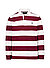 Polo-Shirt, Classic Fit, Baumwoll-Jersey, bordeaux-ecru gestreift - bordeaux-ecru