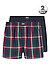 Boxershorts, Baumwolle, grün-schwarz - grün-schwarz