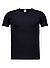 T-Shirt, Baumwoll-Stretch, schwarz - schwarz