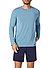 Longsleeve, Modal-Stretch, rauchblau - rauchblau