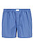 Boxershorts, Popeline, bau gesteift - blau