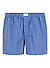 Boxershorts, Popeline, bau gesteift - blau