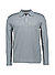 Polo-Shirt, Regular Fit, Bio Baumwoll-Strick, graublau - graublau