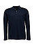 Polo-Shirt, Regular Fit, Bio Baumwoll-Strick, dunkelblau - dunkelblau