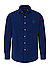 Hemd, Custom Fit, Cord, dunkelblau - dunkelblau