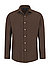 Hemd, Custom Fit, Flanell, braun - braun