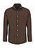 Hemd, Custom Fit, Flanell, braun - braun