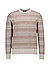 Pullover, Merinowolle extrafein, braun-beige gemustert - braun-beige
