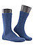 Homesocks, Schurwolle, blau meliert - blau