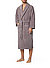 Bademantel Bo, Baumwolle-Bamboo, graubraun - grau-braun
