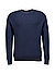 Pullover, Baumwolle-Wolle, dunkelblau meliert - dunkelblau