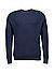 Pullover, Baumwolle-Wolle, dunkelblau meliert - dunkelblau