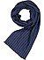 Schal, Wolle, navy-indigo gemustert - navy