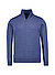 Troyer, Regular Fit, Merinowolle extrafein, indigo meliert - indigo