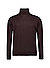 Rollkragenpullover, Merinowolle extrafein, dunkelbraun - dunkelbraun