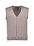 Weste, Wolle, taupe - taupe