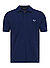 Polo-Shirt, Baumwoll-Piqué, dunkelblau - dunkelblau-hellblau