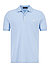 Polo-Shirt, Baumwoll-Piqué, hellbau - hellblau-ecru