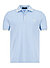 Polo-Shirt, Baumwoll-Piqué, hellblau - hellblau-ecru