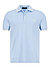 Polo-Shirt, Baumwoll-Piqué, hellblau - hellblau-ecru