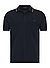 Polo-Shirt, Baumwoll-Piqué, navy - navy-dunkelbraun