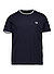 T-Shirt, Baumwolle, navy - navy-weiß