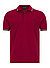 Polo-Shirt, Baumwoll-Piqué, rot - rot-schwarz-ecru