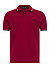 Polo-Shirt, Baumwoll-Piqué, rot - rot-schwarz-ecru