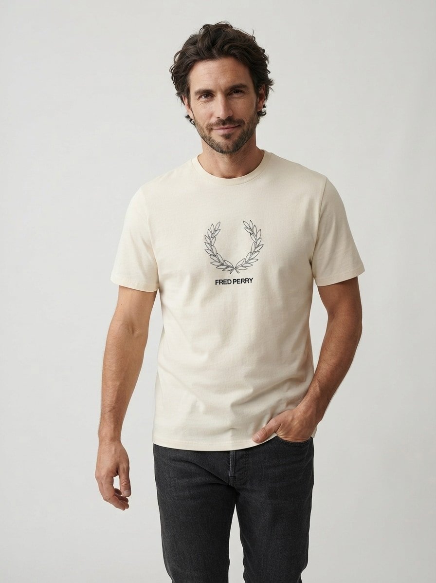 T-Shirt, Baumwolle, ecru