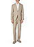 Anzug Huge, Slim Fit, Schurwoll-Stretch, beige meliert - beige