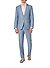 Anzug Huge, Slim Fit, Schurwoll-Stretch, hellblau meliert - hellblau